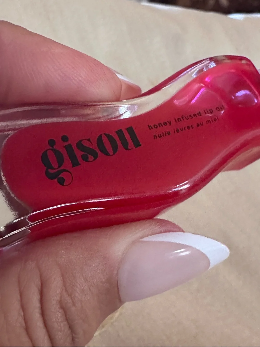 Gisou Honey Infused Lip Oil / Lip Gloss In Strawberry Sorbet. New & Unused.